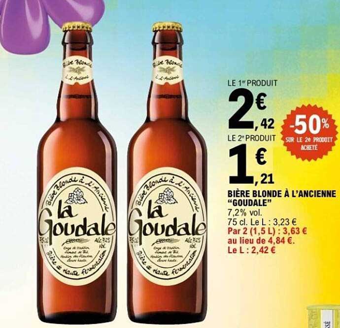 BIÈRE BLONDE À L’ANCIENNE “GOUDALE”