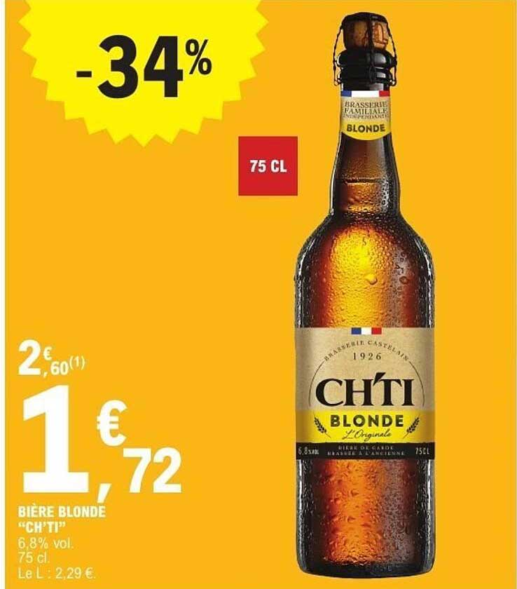 BIÈRE BLONDE “CH'TI”