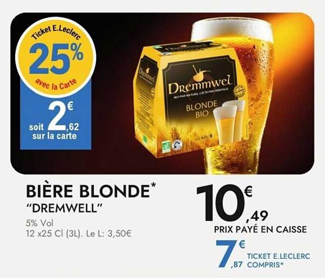 BIÈRE BLONDE* "DREM WELL"