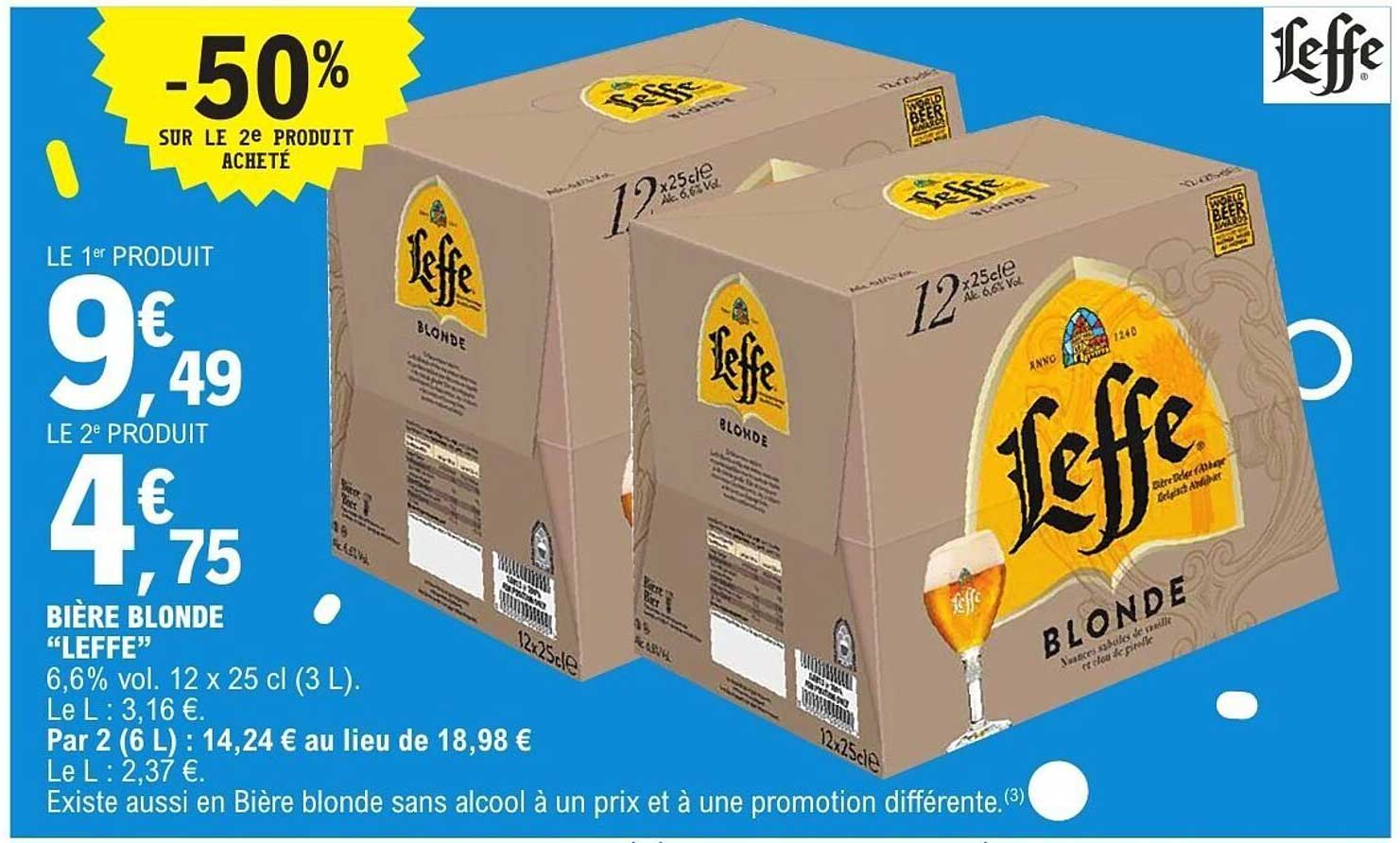 BIÈRE BLONDE “LEFFE”