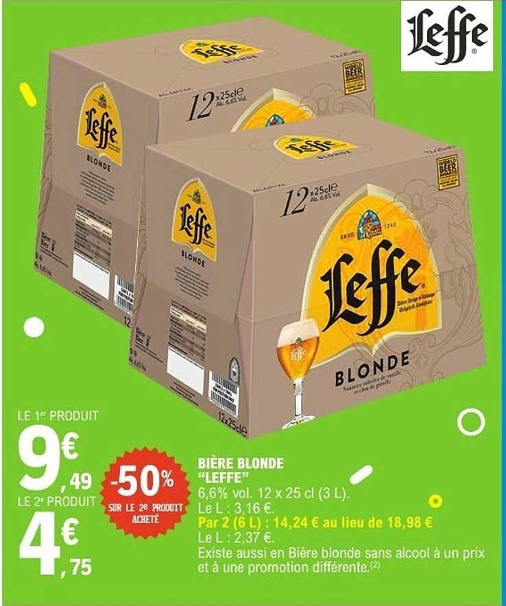 BIÈRE BLONDE “LEFFE”