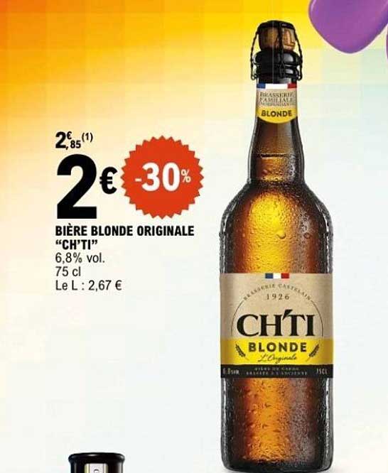 Bière blonde originale “CH'TI”