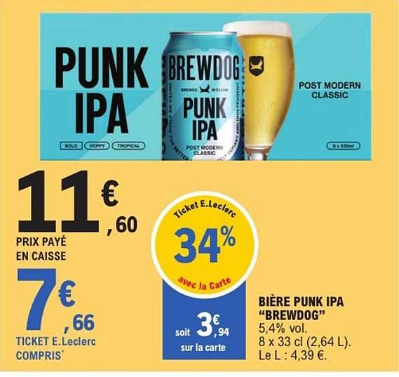 BIÈRE PUNK IPA “BREWDOG”