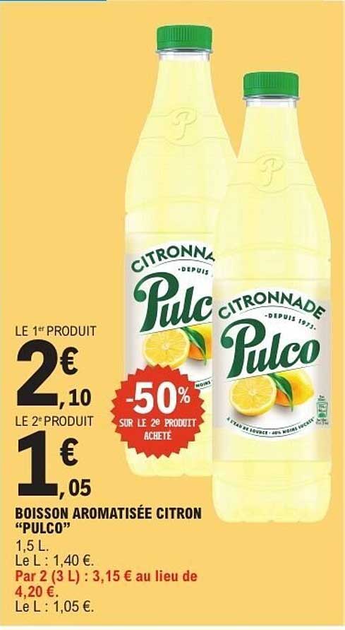 Boisson aromatisée citron "Pulco"