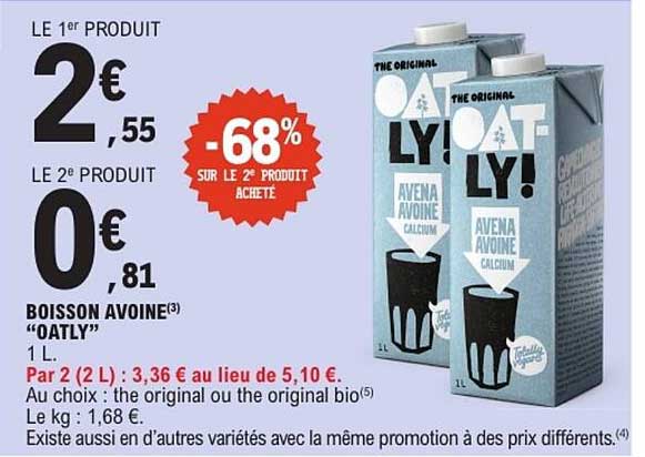 Boisson Avoine "OATLY"