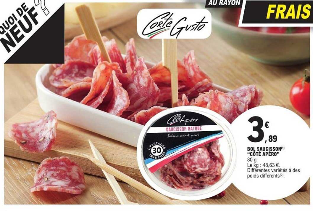BOL SAUCISSON "CÔTE APÉRO"