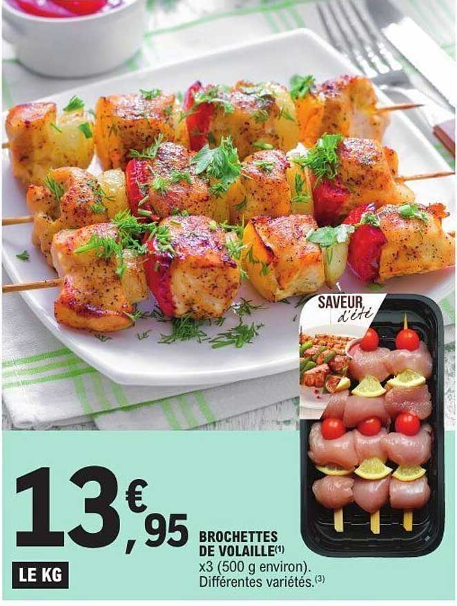 BROCHETTES DE VOLAILLE