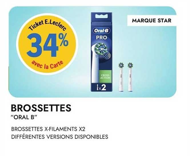 BROSSETTES "ORAL B"