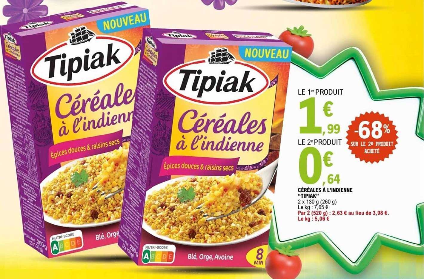 Céréales à l'indienne