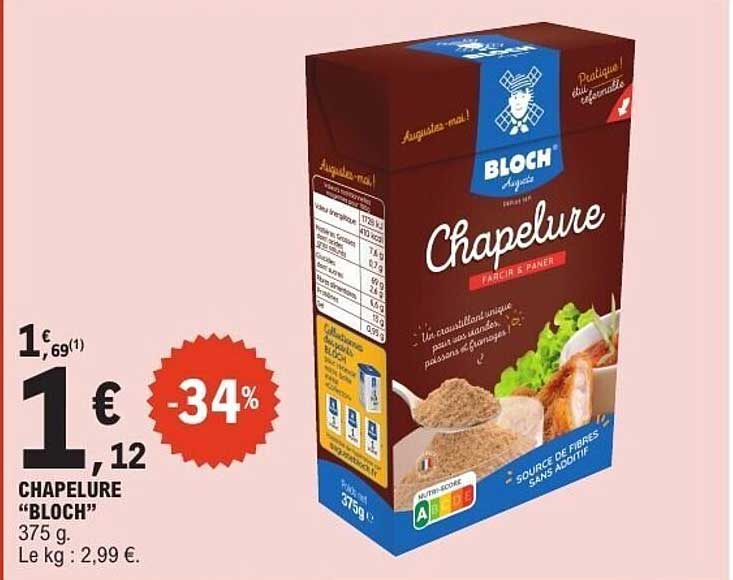 CHAPELURE "BLOCH"
