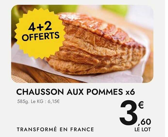 CHAUSSON AUX POMMES x6