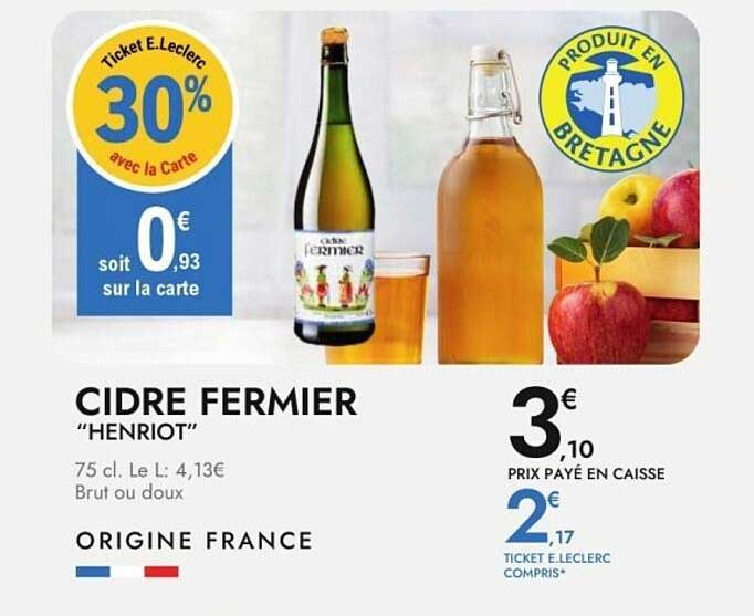 CIDRE FERMIER "Henriot"