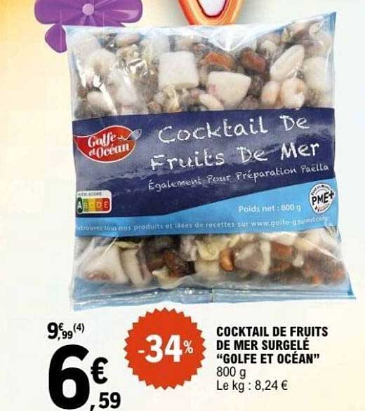 COCKTAIL DE FRUITS DE MER SURGELÉ "GOLFE ET OCÉAN"