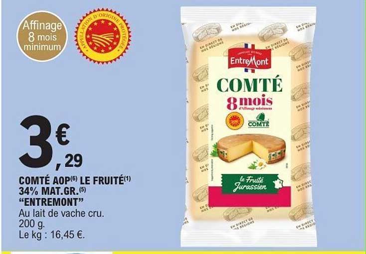 COMTÉ AOP LE FRUITÉ 34% MAT.GR. "ENTREMONT"