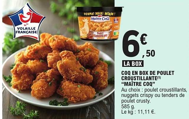COQ EN BOX DE POULET CROUSTILLANT® MAÎTRE COQ
