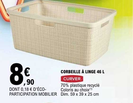 CORBEILLE À LINGE 46 L