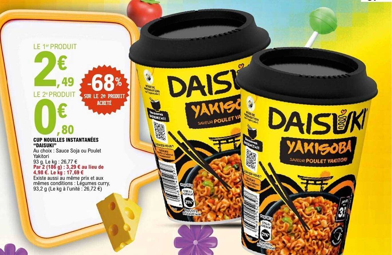 CUP NOUILLES INSTANTANÉES "DAISUKI"