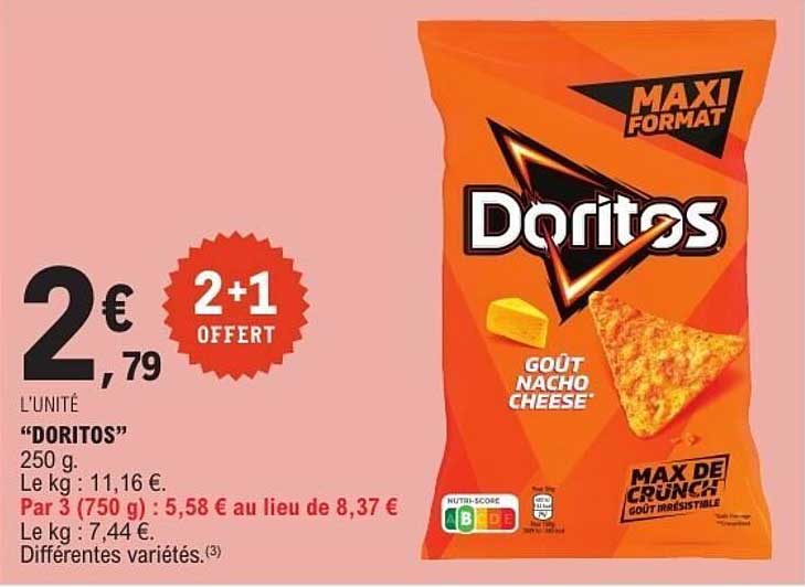 DORITOS 2€79 L’UNITÉ