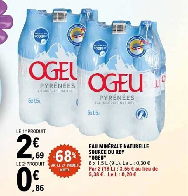 EAU MINÉRALE NATURELLE SOURCE DU ROY “OGEU”