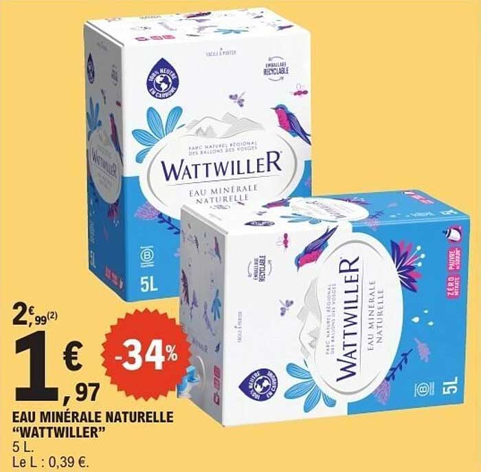 EAU MINÉRALE NATURELLE "WATTWILLER"