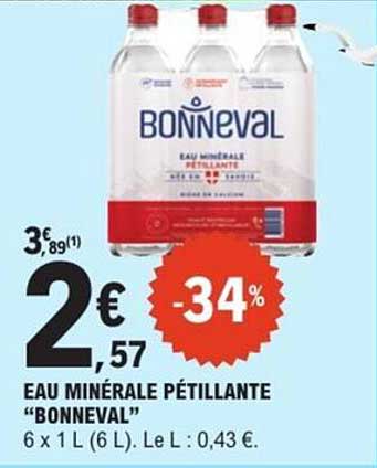 EAU MINÉRALE PÉTILLANTE “BONNEVAL”