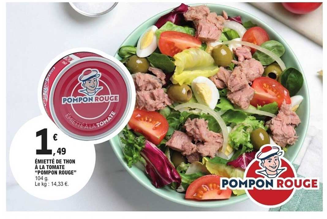 ÉMIETTÉ DE THON À LA TOMATE "POMPON ROUGE"