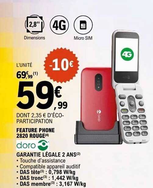 FEATURE PHONE 2820 ROUGE