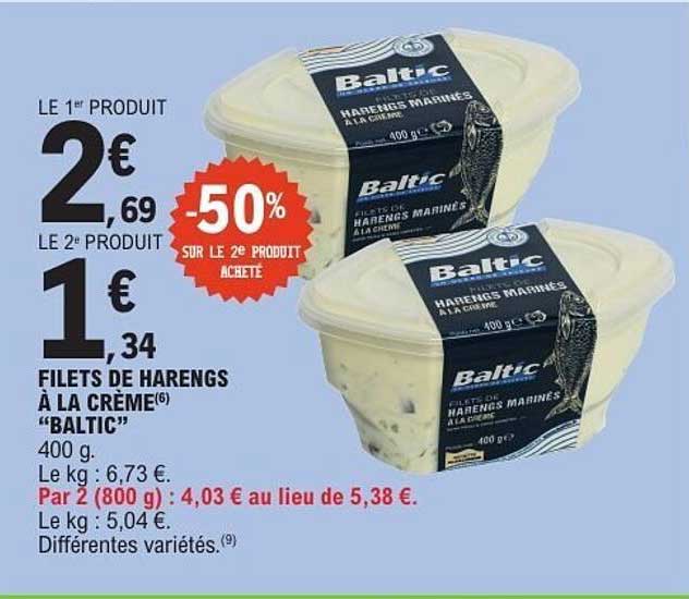 Filets de Harengs à la Crème "Baltic"