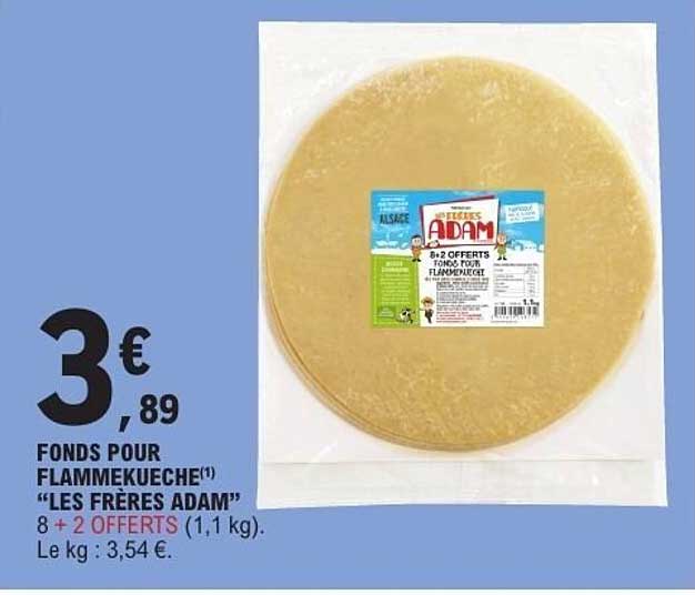 FONDS POUR FLAMMEKUECHE "LES FRÈRES ADAM"