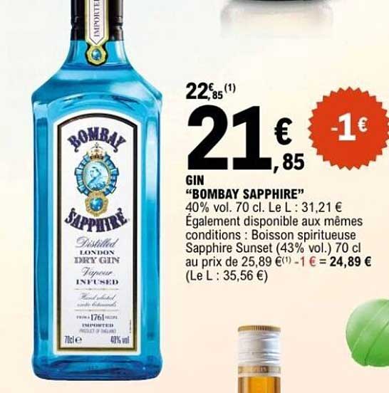 GIN "BOMBAY SAPPHIRE"