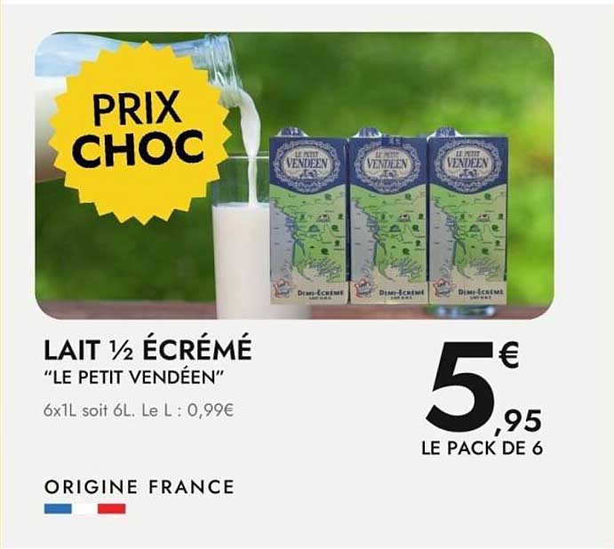 Lait ½ écrémé "Le Petit Vendéen"