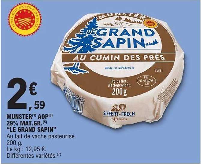 LE GRAND SAPIN au cumin des prés