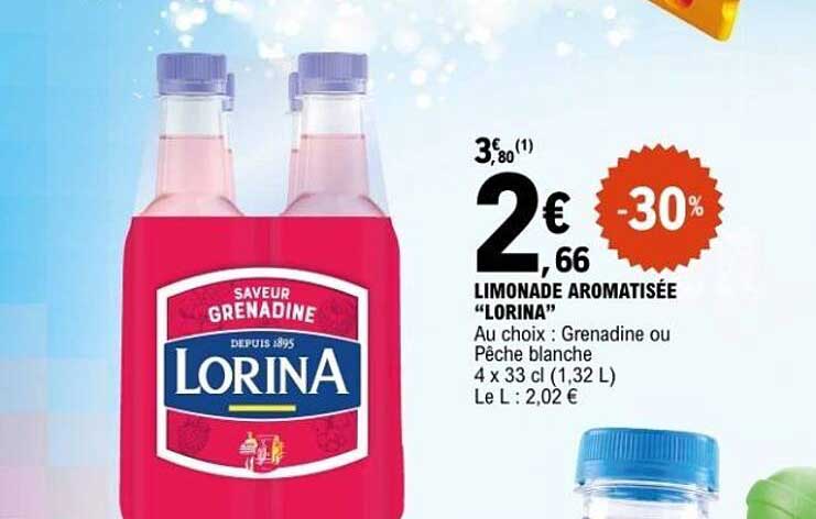 Limonade aromatisée "Lorina"