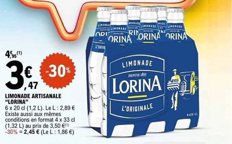 Limonade artisanale "Lorina"