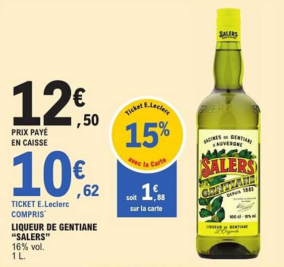 LIQUEUR DE GENTIANE “SALERS”