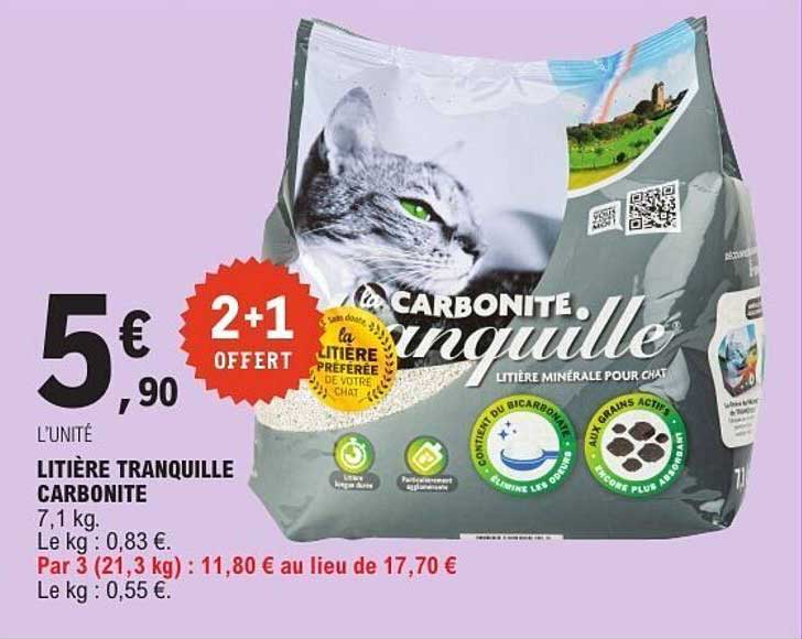 LITIÈRE TRANQUILLE CARBONITE