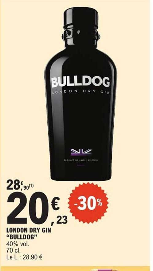LONDON DRY GIN "BULLDOG"
