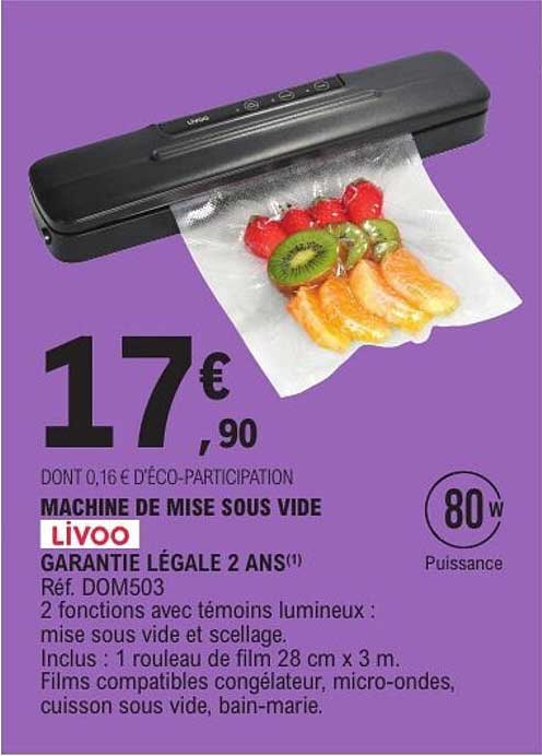 MACHINE DE MISE SOUS VIDE LIVOO