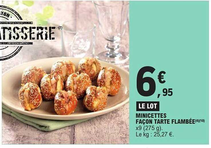 MINICETTES FAÇON TARTE FLAMBÉE