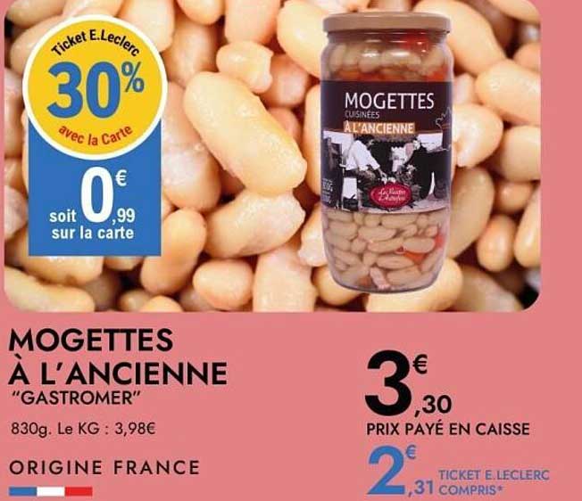 Mogettes à l'ancienne "Gastromer"