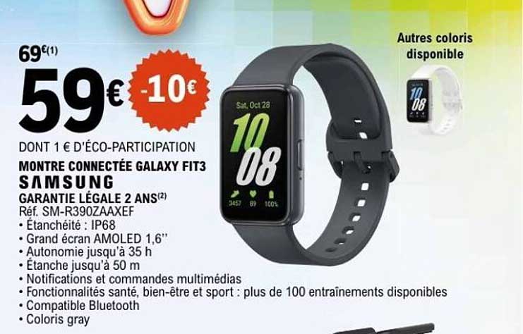 MONTRE CONNECTÉE GALAXY FIT3 SAMSUNG