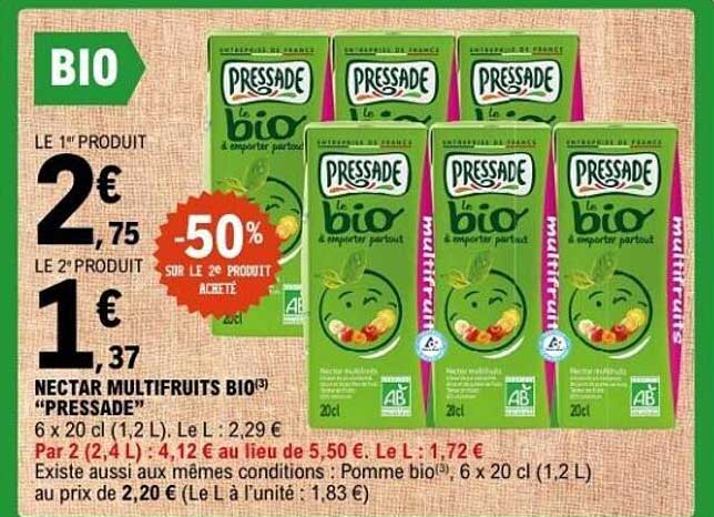 NECTAR MULTIFRUITS BIO "PRESSADE"
