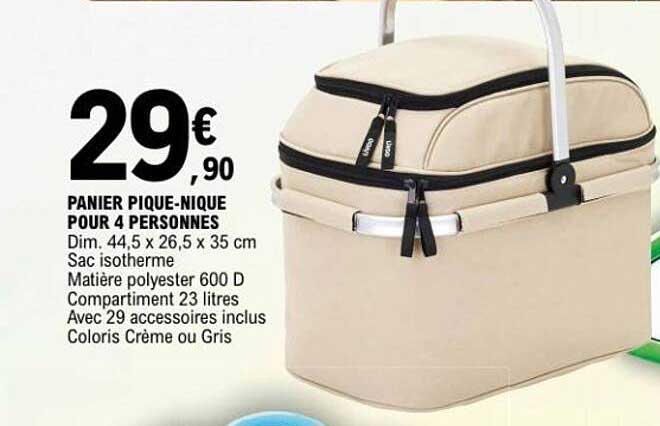 PANIER PIQUE-NIQUE POUR 4 PERSONNES