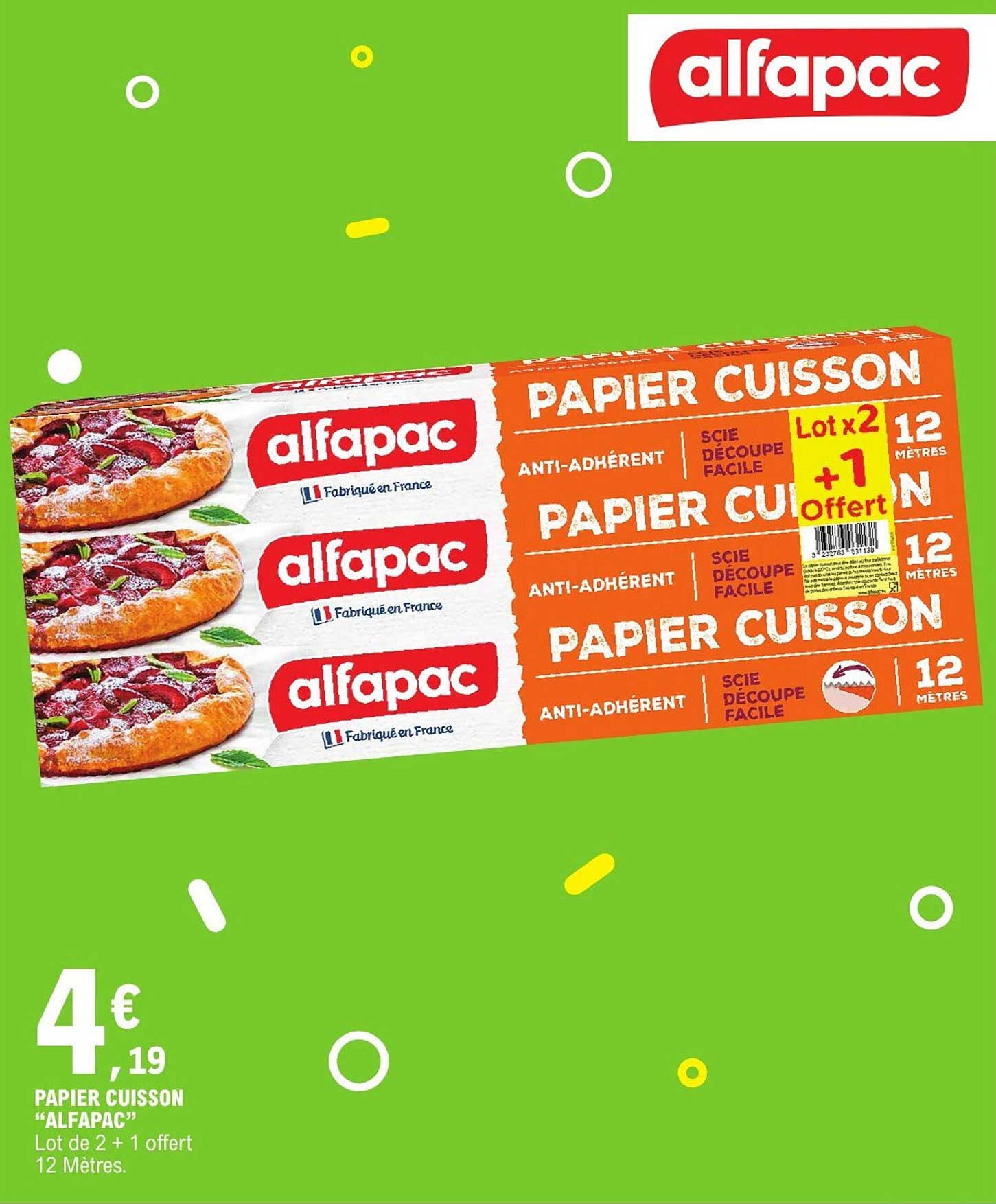 PAPIER CUISSON "ALFAPAC"
