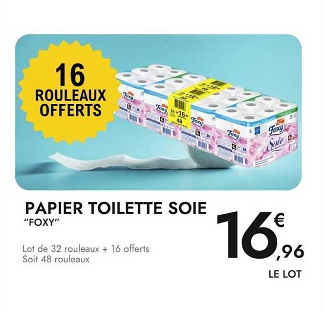 PAPIER TOILETTE SOIE "FOXY"