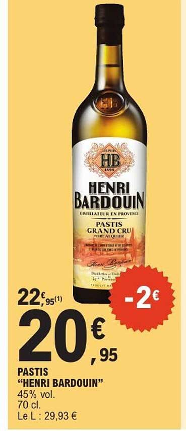 PASTIS "HENRI BARDOUIN"