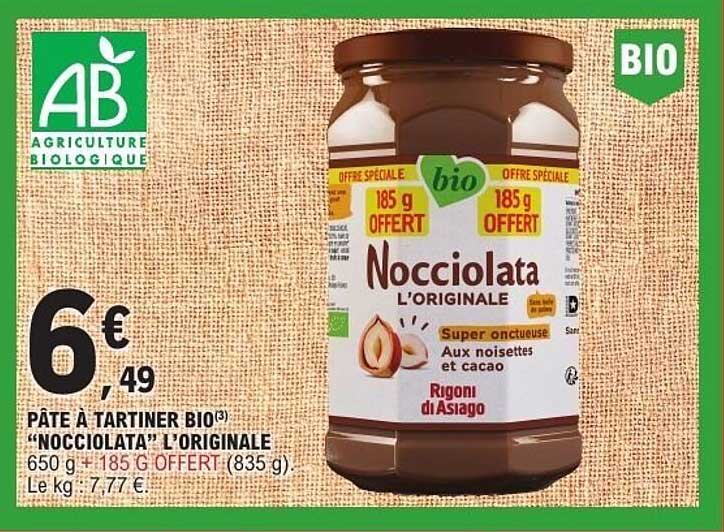 PÂTE À TARTINER BIO "NOCCIOLATA" L'ORIGINALE