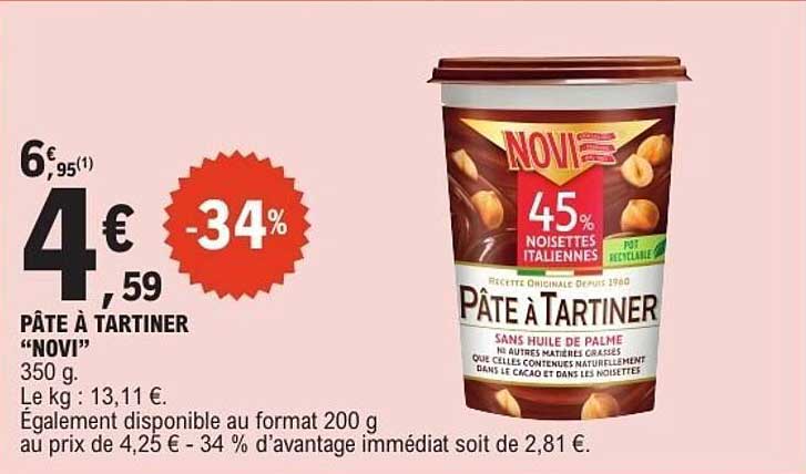PÂTE À TARTINER "NOVI"