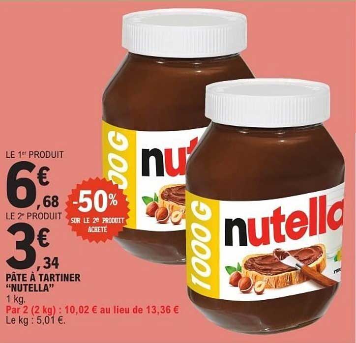 PÂTE À TARTINER "NUTELLA" 1 kg