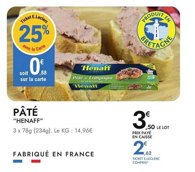 PÂTÉ "HENAFF"